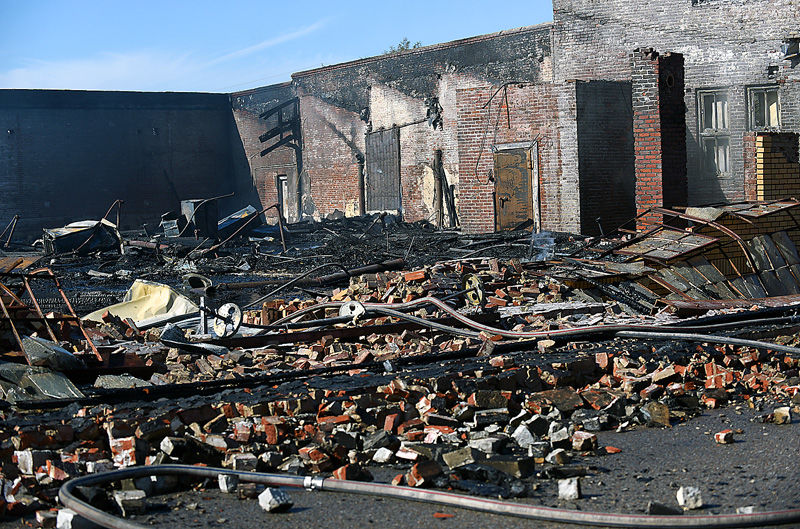 Fire destroys Meadow Gold building